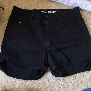 Wallflower Black Jean Shorts